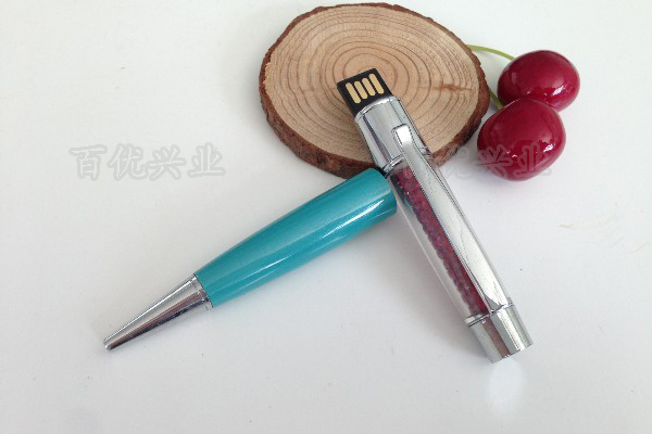 亮彩水晶筆U盤，政府單位采購節(jié)日禮品