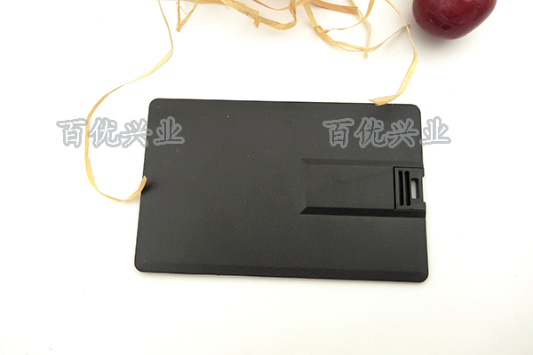 具有防水，防塵，防震的功能新款黑卡片廣告U盤